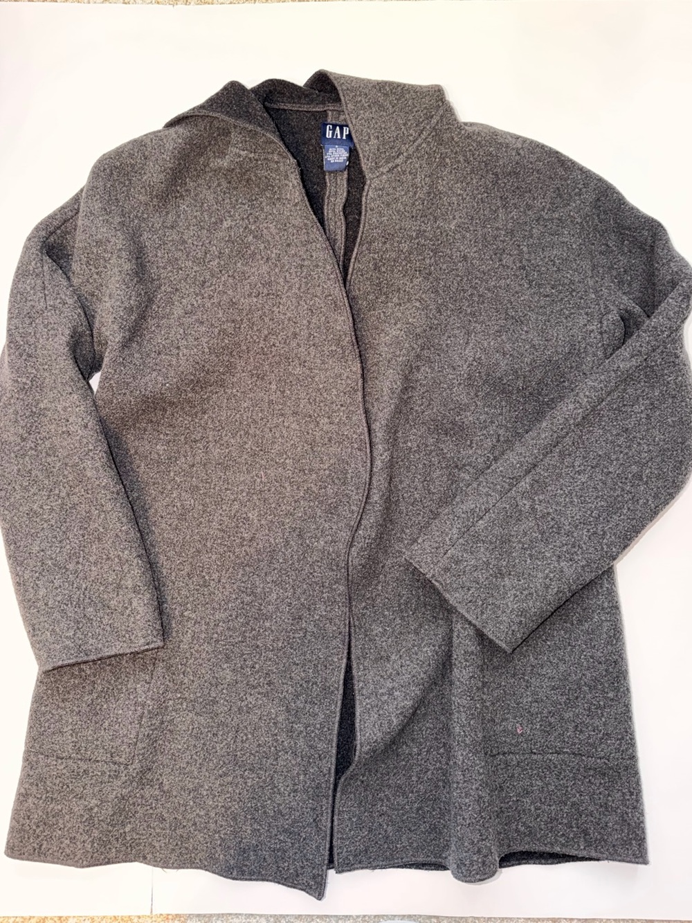 GAP wool blend Gray Hooded Jacket women’s small